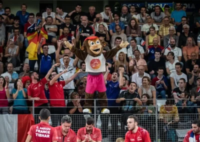 supporters tennis de table lors de l'Euro 2019 à Nantes